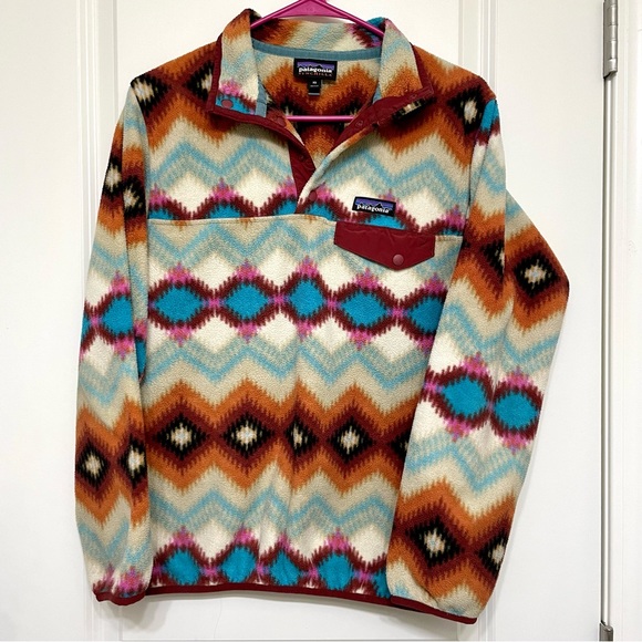 Patagonia Jackets & Blazers - Patagonia Synchilla Snap T Fleece Timber Twist Aztec Pullover